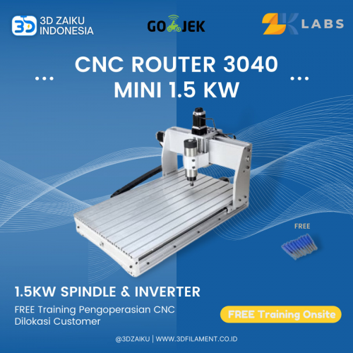 CNC Router 3040 Mini Mesin CNC PCB Milling with 1.5 KW Spindle